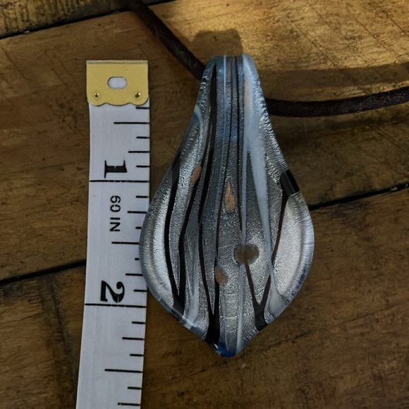 Murano glass blue pendant necklace - Picture 5 of 6